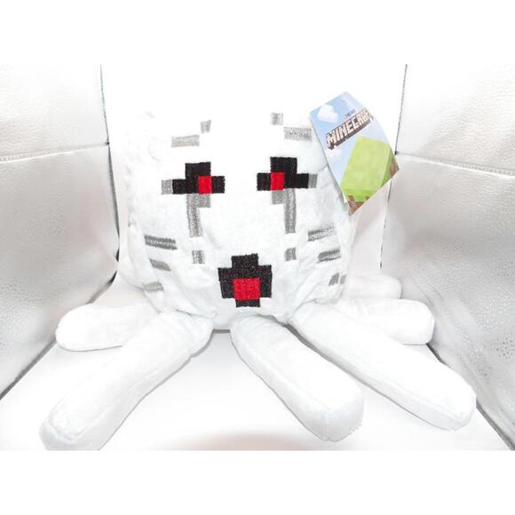 NWT Official Minecraft Jinx Mojang White Ghast Ghost Pillow 15” Plush - Picture 1 of 8